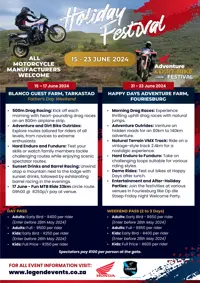 Honda Adventure Weekends. Maluti Dirt Festival