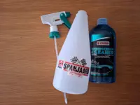 Spanjaard Windscreen Cleaner - Clean your Windshield, Clean your Visor, Clean your Goggles.